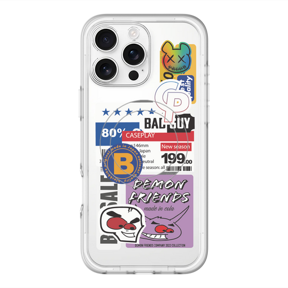 スリムプロテクションプレミアムケース with MagSafe［ Demon Friends Sticker .5 ］