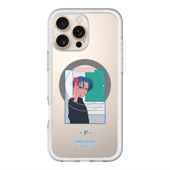 スリムプロテクションプレミアムケース with MagSafe［ 喜怒アイ楽 -怒- ］