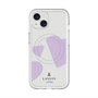 スリムプロテクションプレミアムケース with MagSafe［ LANVIN en Bleu Hearts Purple - ランバン ハート パープル ］