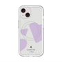 スリムプロテクションプレミアムケース with MagSafe［ LANVIN en Bleu Hearts Purple - ランバン ハート パープル ］