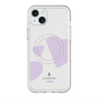 スリムプロテクションプレミアムケース with MagSafe［ LANVIN en Bleu Hearts Purple - ランバン ハート パープル ］