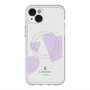スリムプロテクションプレミアムケース with MagSafe［ LANVIN en Bleu Hearts Purple - ランバン ハート パープル ］