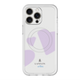 スリムプロテクションプレミアムケース with MagSafe［ LANVIN en Bleu Hearts Purple - ランバン ハート パープル ］