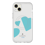 スリムプロテクションプレミアムケース with MagSafe［ LANVIN en Bleu Hearts Blue - ランバン ハート ブルー ］