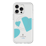 スリムプロテクションプレミアムケース with MagSafe［ LANVIN en Bleu Hearts Blue - ランバン ハート ブルー ］