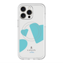 スリムプロテクションプレミアムケース with MagSafe［ LANVIN en Bleu Hearts Blue - ランバン ハート ブルー ］
