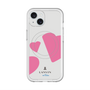 スリムプロテクションプレミアムケース with MagSafe［ LANVIN en Bleu Hearts Pink - ランバン ハート ピンク ］