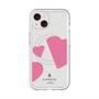 スリムプロテクションプレミアムケース with MagSafe［ LANVIN en Bleu Hearts Pink - ランバン ハート ピンク ］