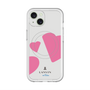 スリムプロテクションプレミアムケース with MagSafe［ LANVIN en Bleu Hearts Pink - ランバン ハート ピンク ］