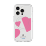 スリムプロテクションプレミアムケース with MagSafe［ LANVIN en Bleu Hearts Pink - ランバン ハート ピンク ］