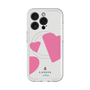 スリムプロテクションプレミアムケース with MagSafe［ LANVIN en Bleu Hearts Pink - ランバン ハート ピンク ］
