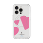 スリムプロテクションプレミアムケース with MagSafe［ LANVIN en Bleu Hearts Pink - ランバン ハート ピンク ］