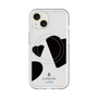 スリムプロテクションプレミアムケース with MagSafe［ LANVIN en Bleu Hearts Black - ランバン ハート ブラック ］
