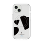 スリムプロテクションプレミアムケース with MagSafe［ LANVIN en Bleu Hearts Black - ランバン ハート ブラック ］