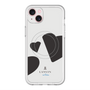 スリムプロテクションプレミアムケース with MagSafe［ LANVIN en Bleu Hearts Black - ランバン ハート ブラック ］