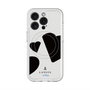 スリムプロテクションプレミアムケース with MagSafe［ LANVIN en Bleu Hearts Black - ランバン ハート ブラック ］