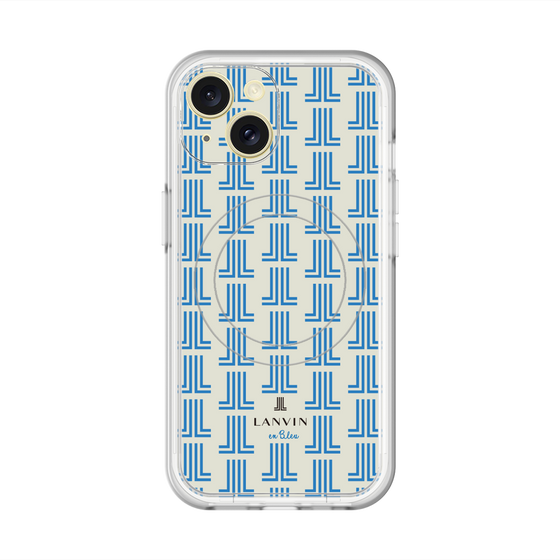 スリムプロテクションプレミアムケース with MagSafe［ LANVIN en Bleu Monogram Blue - ランバン ブルーモノグラム ］