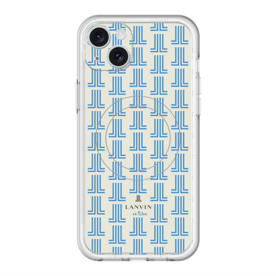 スリムプロテクションプレミアムケース with MagSafe［ LANVIN en Bleu Monogram Blue - ランバン ブルーモノグラム ］