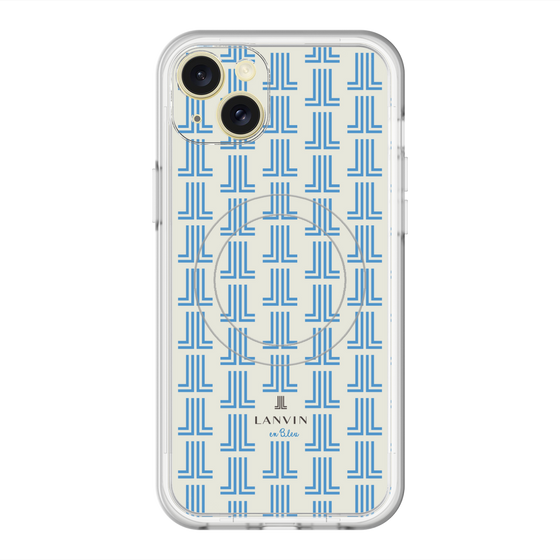 スリムプロテクションプレミアムケース with MagSafe［ LANVIN en Bleu Monogram Blue - ランバン ブルーモノグラム ］