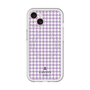 スリムプロテクションプレミアムケース with MagSafe［ Houndstooth Pattern Purple -with LANVIN en Bleu logo ランバン 千鳥格子柄 パープル ］