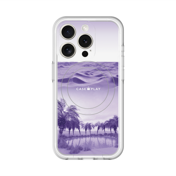スリムプロテクションプレミアムケース with MagSafe［ Oasis & Desert - オアシス & 砂漠 ］
