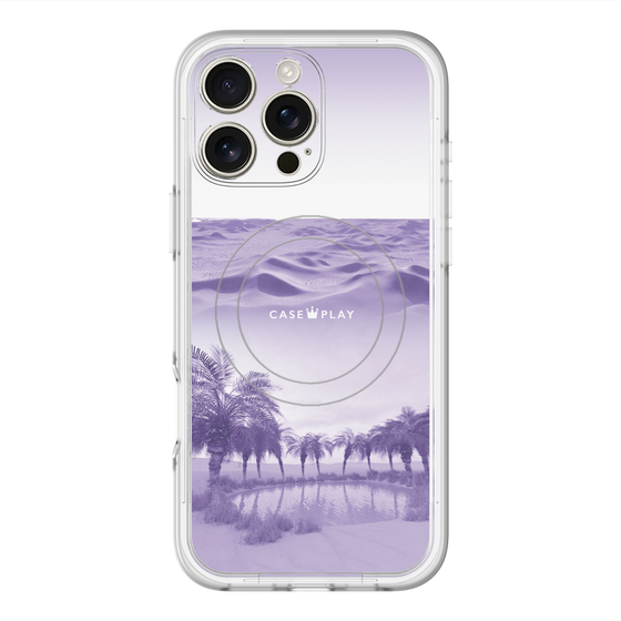 スリムプロテクションプレミアムケース with MagSafe［ Oasis & Desert - オアシス & 砂漠 ］