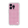 スリムプロテクションプレミアムケース with MagSafe［ Checkered Pink - ギンガムチェック ピンク ］