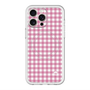 スリムプロテクションプレミアムケース with MagSafe［ Checkered Pink - ギンガムチェック ピンク ］