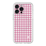 スリムプロテクションプレミアムケース with MagSafe［ Checkered Pink - ギンガムチェック ピンク ］