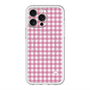スリムプロテクションプレミアムケース with MagSafe［ Checkered Pink - ギンガムチェック ピンク ］