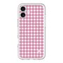 スリムプロテクションプレミアムケース with MagSafe［ Checkered Pink - ギンガムチェック ピンク ］