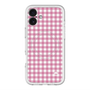 スリムプロテクションプレミアムケース with MagSafe［ Checkered Pink - ギンガムチェック ピンク ］