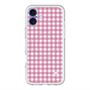 スリムプロテクションプレミアムケース with MagSafe［ Checkered Pink - ギンガムチェック ピンク ］