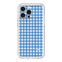 スリムプロテクションプレミアムケース with MagSafe［ Checkered Blue - ギンガムチェック ブルー ］