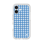 スリムプロテクションプレミアムケース with MagSafe［ Checkered Blue - ギンガムチェック ブルー ］