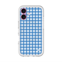 スリムプロテクションプレミアムケース with MagSafe［ Checkered Blue - ギンガムチェック ブルー ］
