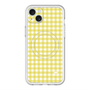 スリムプロテクションプレミアムケース with MagSafe［ Checkered Yellow - ギンガムチェック イエロー ］