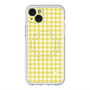 スリムプロテクションプレミアムケース with MagSafe［ Checkered Yellow - ギンガムチェック イエロー ］