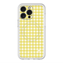 スリムプロテクションプレミアムケース with MagSafe［ Checkered Yellow - ギンガムチェック イエロー ］