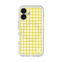 スリムプロテクションプレミアムケース with MagSafe［ Checkered Yellow - ギンガムチェック イエロー ］