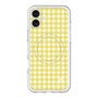 スリムプロテクションプレミアムケース with MagSafe［ Checkered Yellow - ギンガムチェック イエロー ］