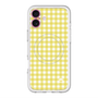 スリムプロテクションプレミアムケース with MagSafe［ Checkered Yellow - ギンガムチェック イエロー ］