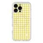 スリムプロテクションプレミアムケース with MagSafe［ Checkered Yellow - ギンガムチェック イエロー ］