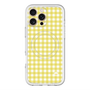スリムプロテクションプレミアムケース with MagSafe［ Checkered Yellow - ギンガムチェック イエロー ］