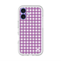 スリムプロテクションプレミアムケース with MagSafe［ Checkered Purple - ギンガムチェック パープル ］