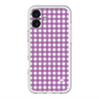 スリムプロテクションプレミアムケース with MagSafe［ Checkered Purple - ギンガムチェック パープル ］