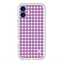 スリムプロテクションプレミアムケース with MagSafe［ Checkered Purple - ギンガムチェック パープル ］