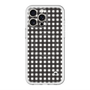 スリムプロテクションプレミアムケース with MagSafe［ Checkered Purple - ギンガムチェック ブラック ］