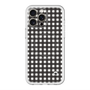 スリムプロテクションプレミアムケース with MagSafe［ Checkered Purple - ギンガムチェック ブラック ］
