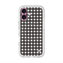 スリムプロテクションプレミアムケース with MagSafe［ Checkered Purple - ギンガムチェック ブラック ］